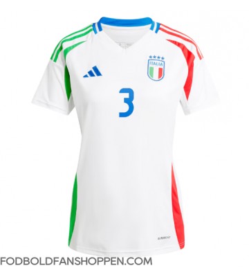 Italien Federico Dimarco #3 Udebanetrøje Dame EM 2024 Kortærmet